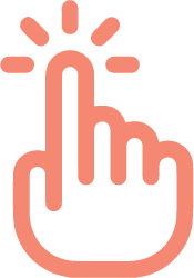 Icono de mano pulsando con un dedo, simbolizando activación manual y bajo demanda de la grabación en Microsoft Teams